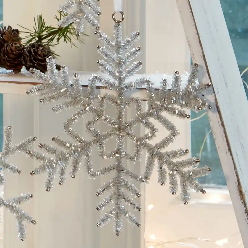 Weihnachtsschmuck 5er Set Snowflake Schnäppchen