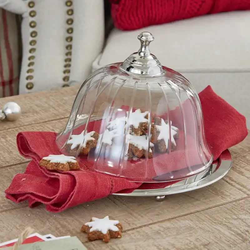 Glasglocke mit Platte Humbeline Saisonangebot