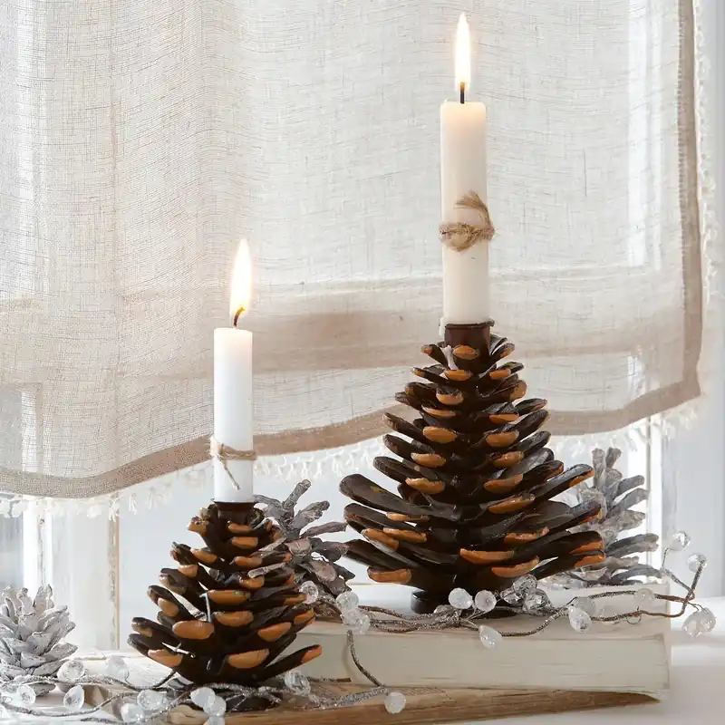 Jetzt Bestellen Kerzenhalter 2er Set Pinecone