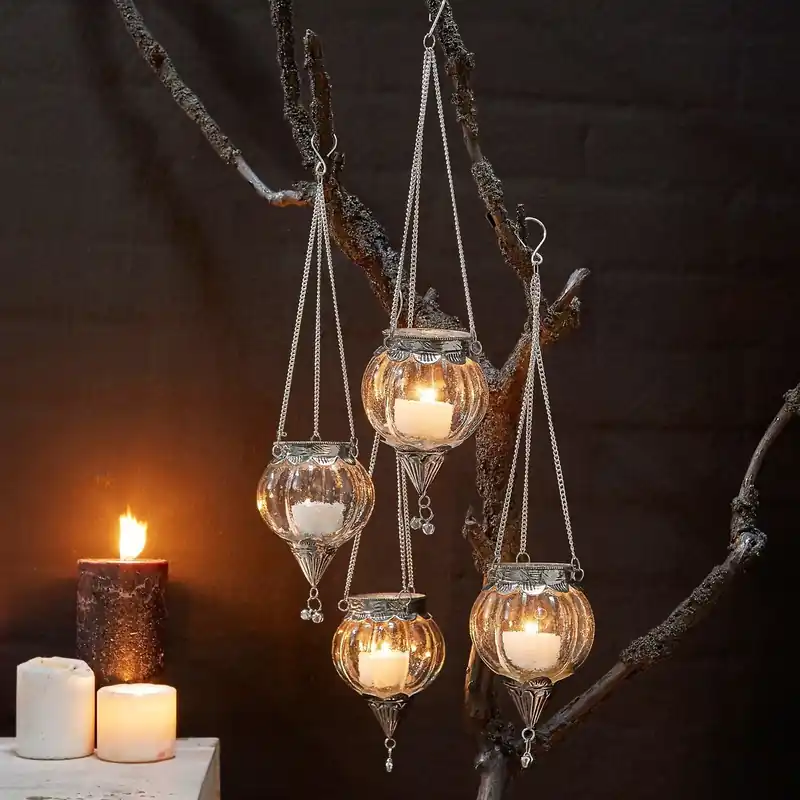 Neue Ware Hängewindlicht 4er Set Matré