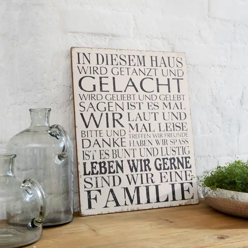 Dekoboard Familie Sichere Zahlung