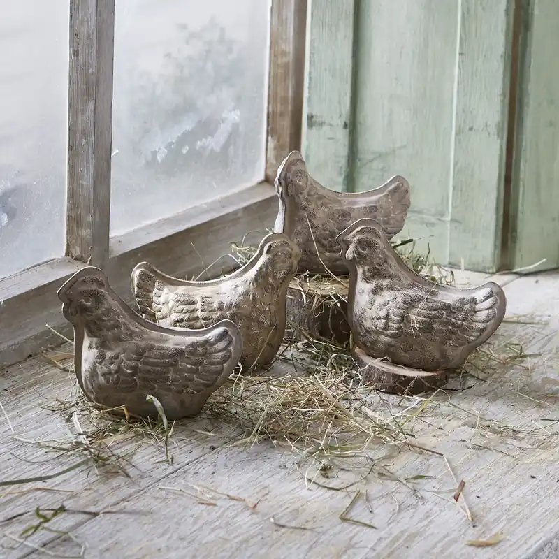 Neue Ware Deko-Huhn 4er Set Henrietta