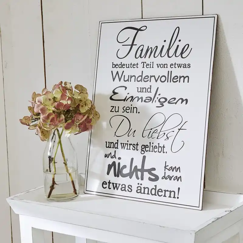 Direkt Vom Hersteller Deko-Schild Family Love