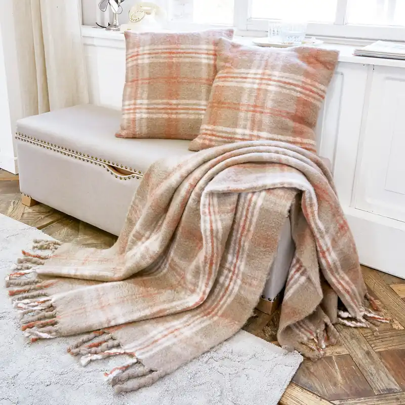 Plaid + 2 Kissen Shaw Super-Preis