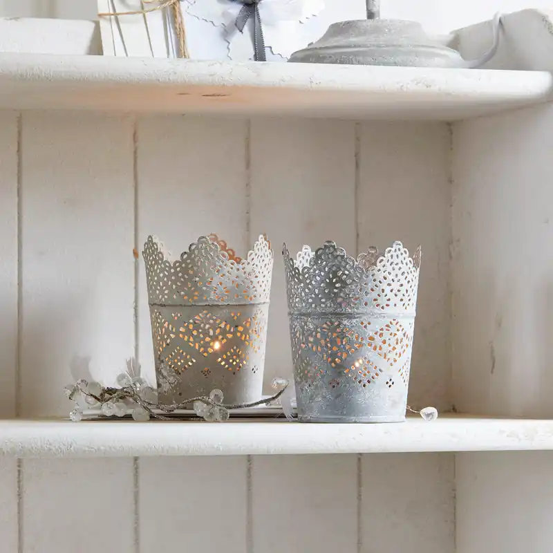 Windlicht 2er Set Crown Garantierte Lieferung