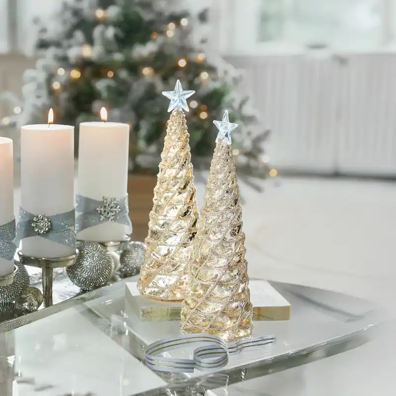 Highlight Deko-Baum 2er Set Glitter