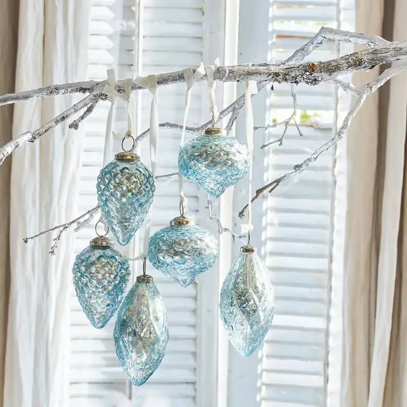 Garantierte Lieferung Weihnachtsschmuck 6er Set Blue