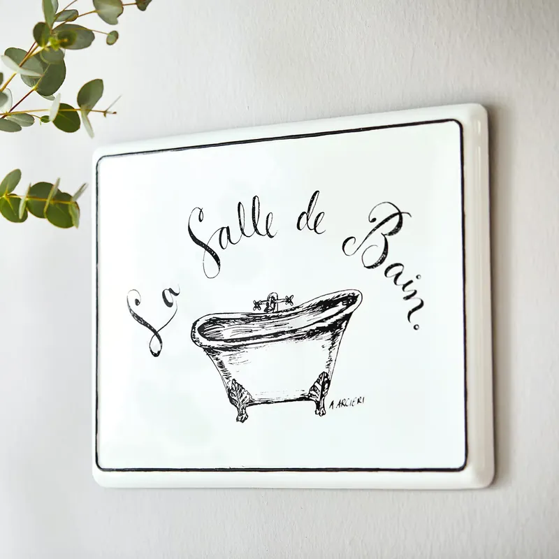 Preisknaller Deko-Schild La salle de bain