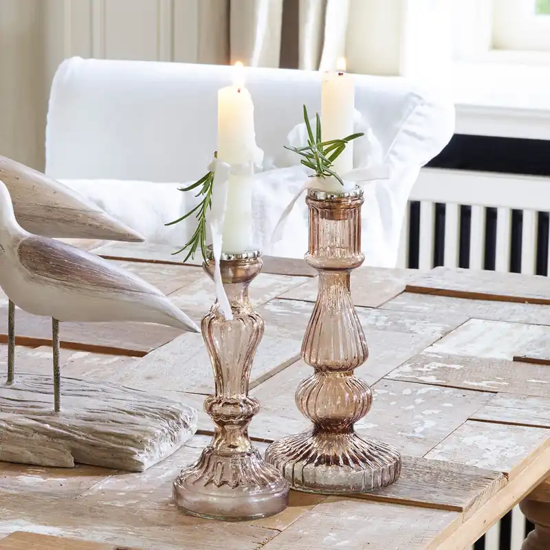 Saisonangebot Kerzenständer 2er Set Glora