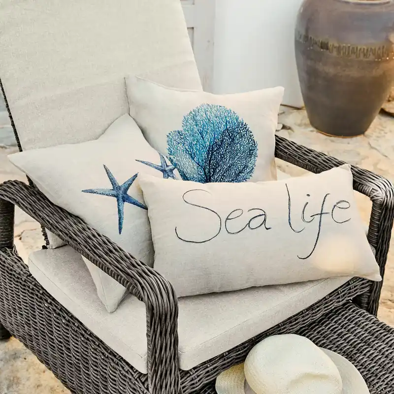 Echt Kissenhülle 3er Set Sea life