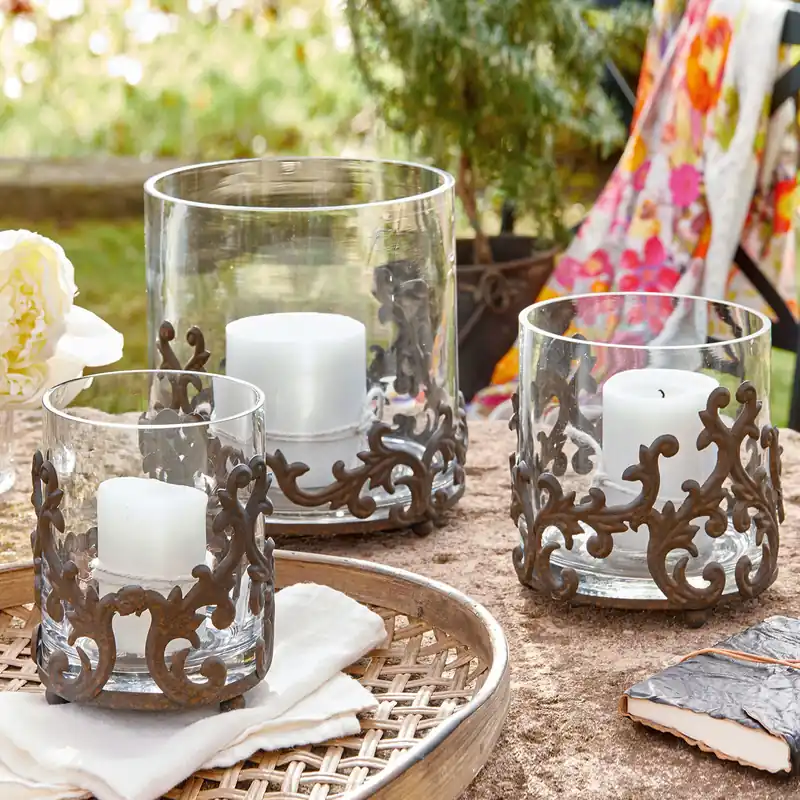 Zertifiziert Windlicht 3er Set Cecile