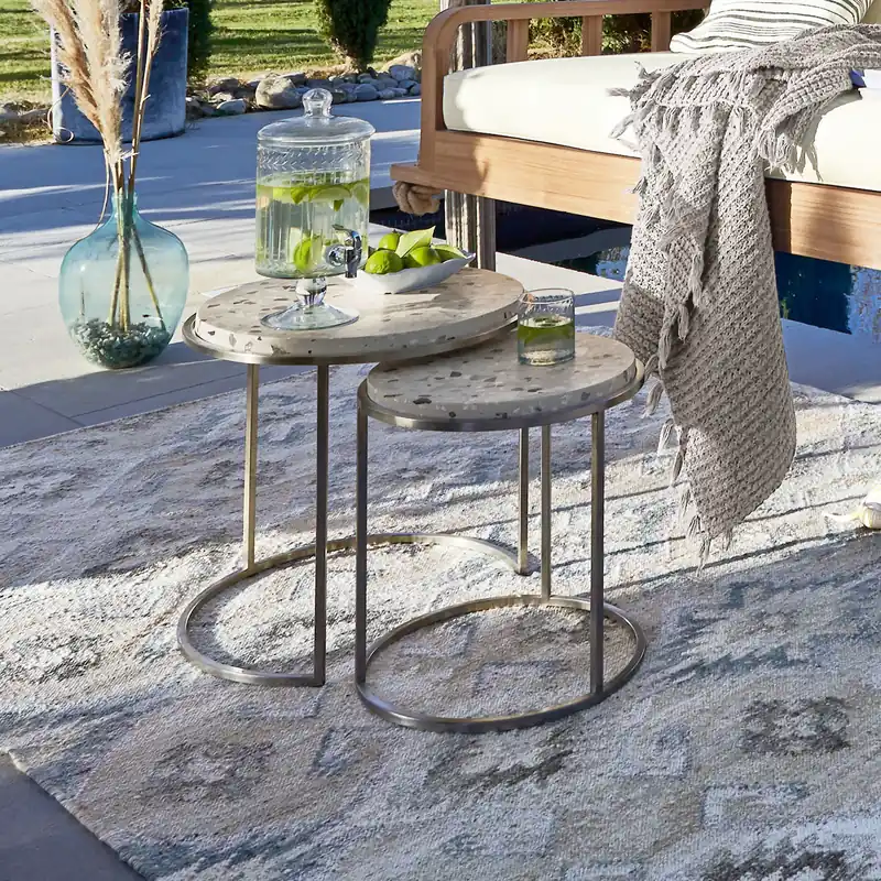 Angebot Beistelltisch 2er Set Stinnaresse
