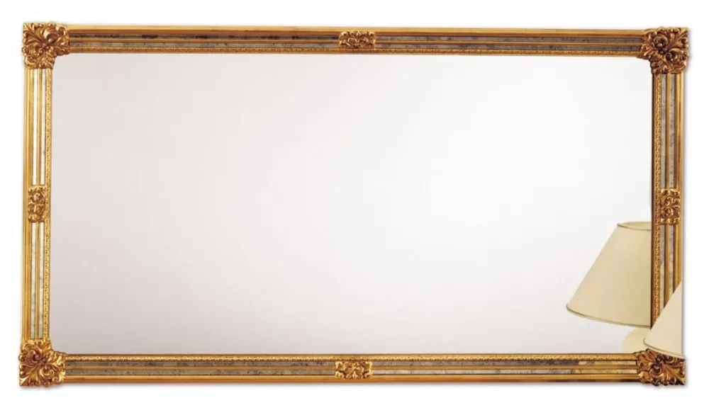 Casa Padrino Barockstil Wandspiegel Gold 185 x H. 100 cm - Hotel & Restaurant Möbel Rabatt