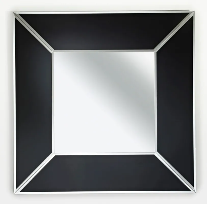 Casa Padrino Luxus Spiegel Schwarz 90 x H. 90 cm - Luxus Möbel & Accessoires Wochenendangebot
