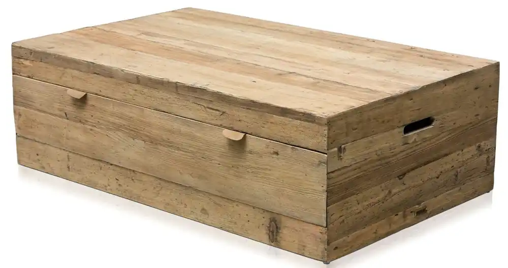 Casa Padrino Landhausstil Couchtisch mit Schublade Naturfarben 130 x 80 x H. 40 cm - Wohnzimmermöbel im Landhausstil Meistverkauft