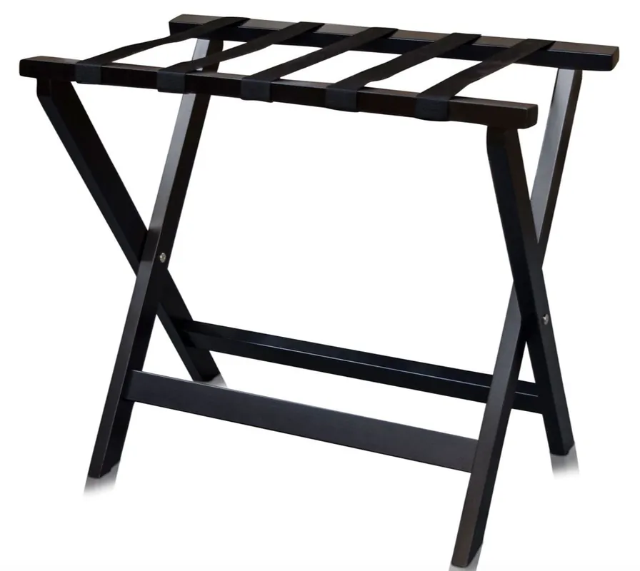 Casa Padrino Luxus Kofferständer / Gepäckablage Schwarz 70 x 41 x H. 61 cm - Hotel Möbel & Accessoires Preisknaller
