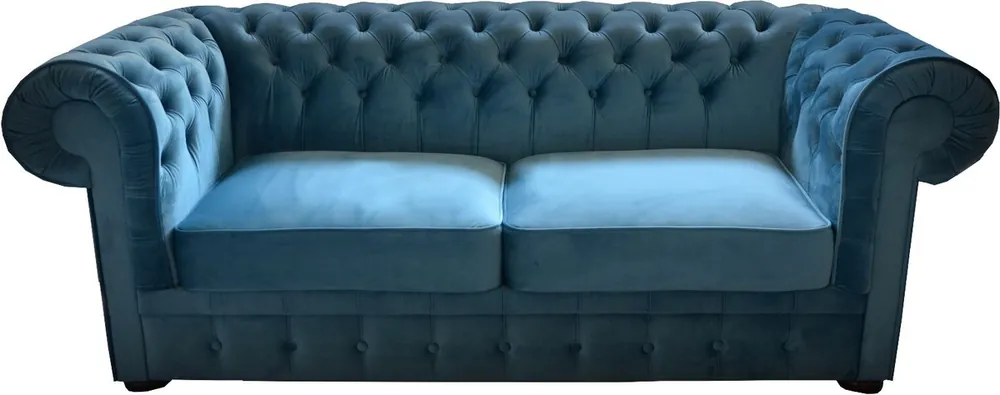 Preis Gesenkt Casa Padrino Chesterfield 2er Sofa in Blau 160 x 90 x H. 78 cm - Luxus Chesterfield Sofa