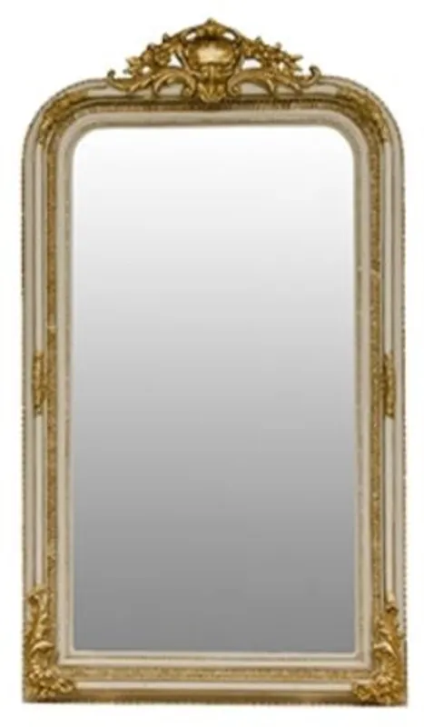 Finale Aktion Casa Padrino Barock Spiegel Creme / Gold 86 x H. 155 cm - Wohnzimmermöbel im Barockstil