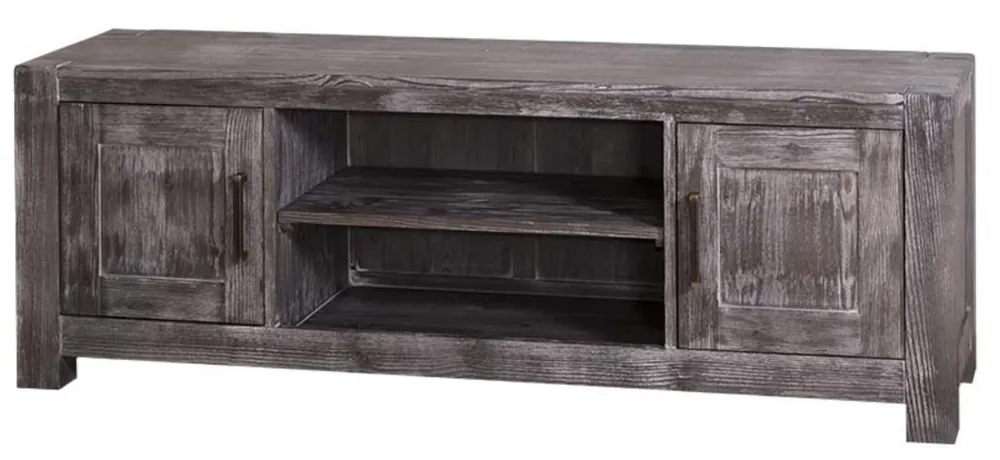 Casa Padrino Landhausstil Sideboard Schwarz 160 x 46 x H. 56 cm - Landhausstil Fernsehschrank Nur Heute