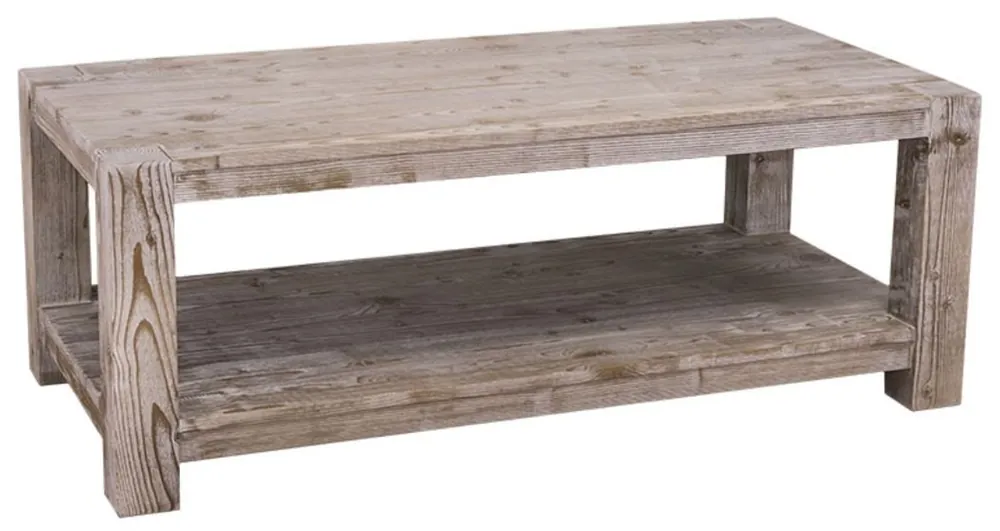 Knallerangebot Casa Padrino Landhausstil Couchtisch Naturfarben 120 x 60 x H. 45 cm - Wohnzimmertisch im Landhausstil