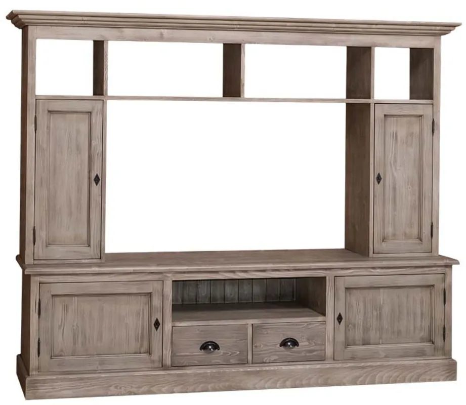 Meistverkauft Casa Padrino Landhausstil Wohnzimmer Fernsehschrank Naturfarben 207 x 46 x H. 166 cm - Landhausstil Wohnzimmermöbel