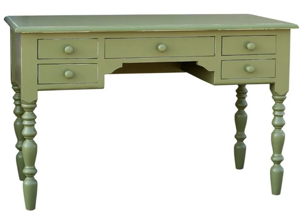 Casa Padrino Landhausstil Schreibtisch Antik Stil Grün 130 x 65 x H. 85 cm - Landhausstil Hotel Möbel Jetzt Kaufen