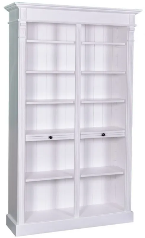 Neu Im Sortiment Casa Padrino Landhausstil Regalschrank Weiß 119 x 39 x H. 197 cm - Landhausstil Kollektion