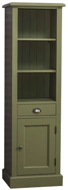 Casa Padrino Landhausstil Badezimmerschrank Grün 49 x 39 x H. 160 cm - Badezimmermöbel im Landhausstil Markenprodukt