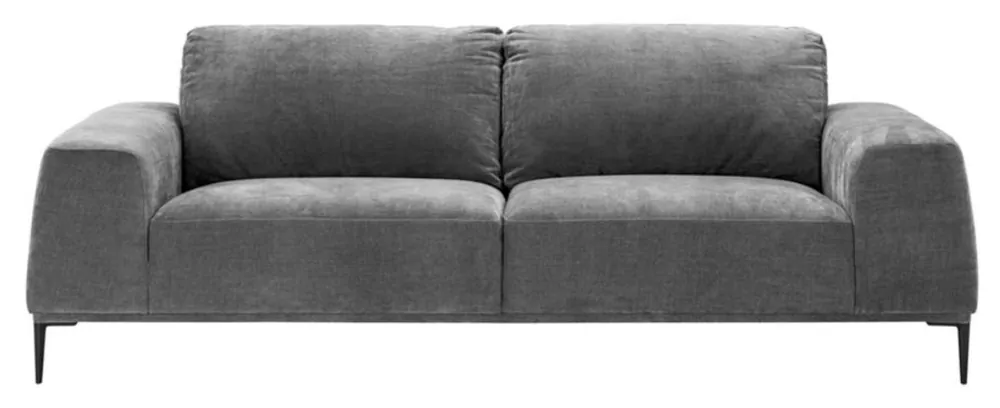 Casa Padrino Luxus Wohnzimmer Sofa Grau 223 x 93 x H. 80 cm - Hotel Möbel Direktkauf