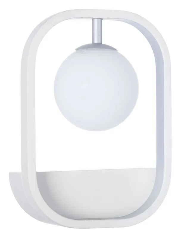 Echt Casa Padrino Luxus Wandleuchte Weiß / Silber 17,8 x 11 x H. 25 cm - Wohnzimmer Wandlampe