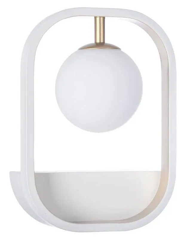 Sonderaktion Casa Padrino Luxus Wandleuchte Weiß / Gold 17,8 x 11 x H. 25 cm - Wohnzimmer Wandlampe
