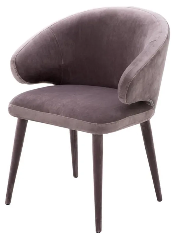 Casa Padrino Designer Esszimmerstuhl Taupe 62 x 55 x H. 79 cm - Luxus Möbel Jetzt Bestellen