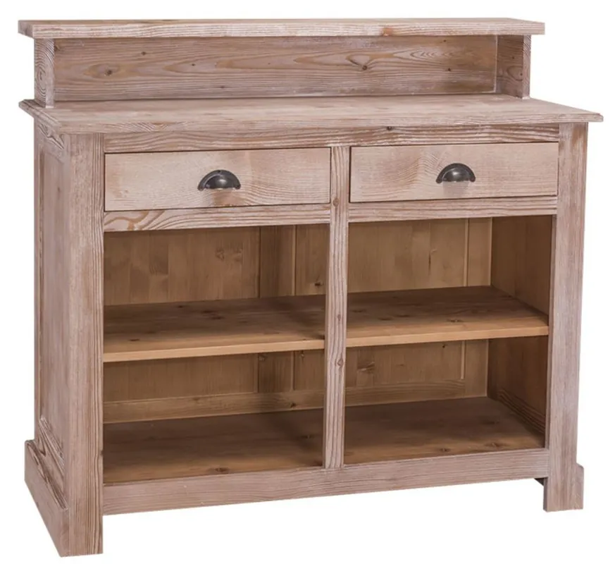 Preisreduziert Casa Padrino Landhausstil Barschrank Naturfarben 120 x 51 x H. 107 cm - Möbel im Landhausstil