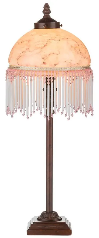 Begrenztes Angebot Casa Padrino Barockstil Tischleuchte Mehrfarbig Ø 20 x H. 53 cm - Barock & Jugendstil Möbel