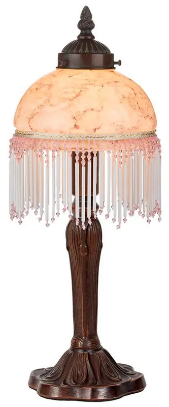 Casa Padrino Barock Tischleuchte / Tischlampe Mehrfarbig Ø 15 x H. 40 cm - Barockstil Möbel Saisonangebot