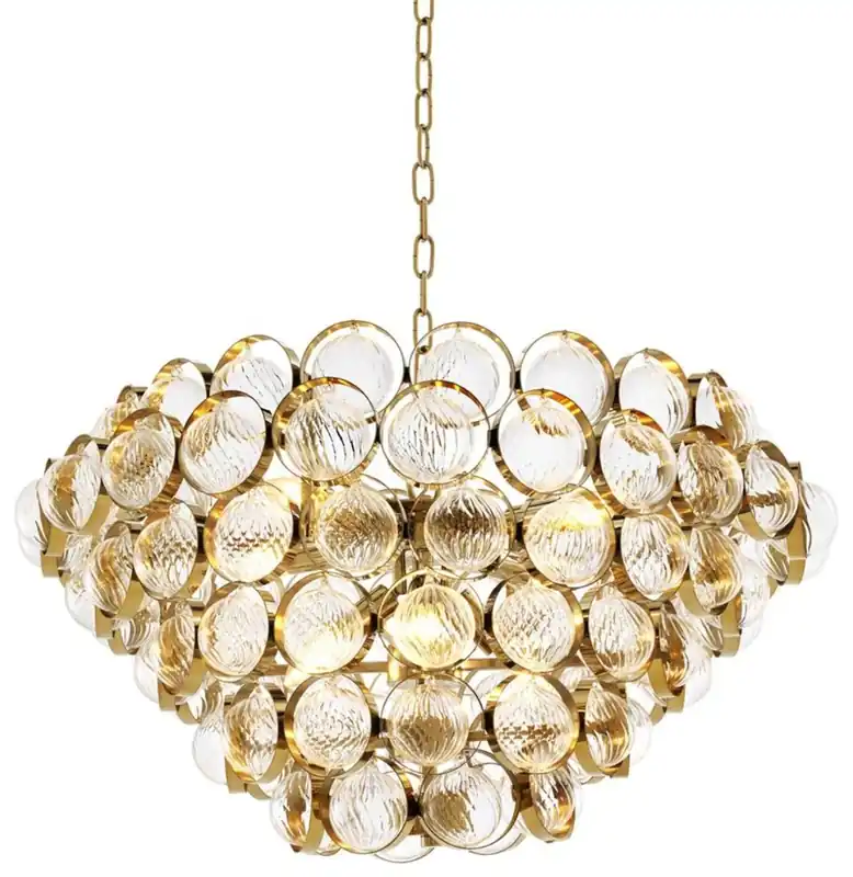 Sonderangebot Casa Padrino Luxus Kronleuchter Gold Ø 72 x H. 40 cm - Limited Edition