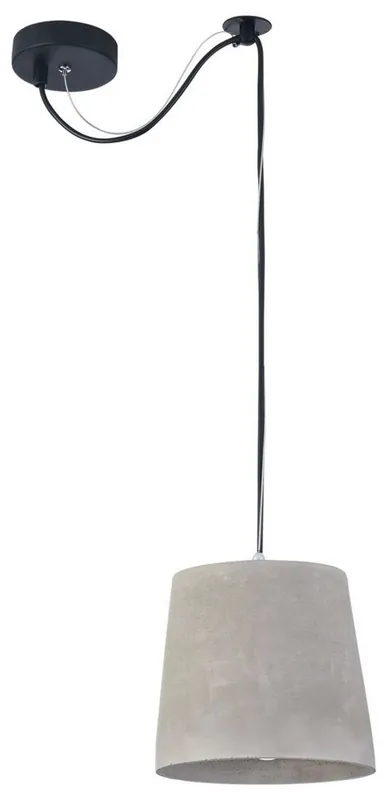 Casa Padrino Hängeleuchte Grau Ø 19 x H. 17 cm - Moderne Pendelleuchte mit Beton Lampenschirm Jetzt Kaufen
