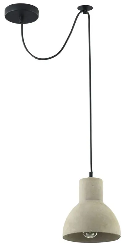 Casa Padrino Hängeleuchte / Pendelleuchte Grau Ø 16 x H. 16 cm - Moderne Leuchte mit Beton Lampenschirm Nur Heute