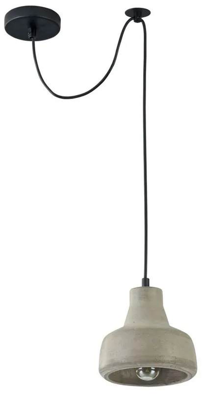 Top-Seller Casa Padrino Hängeleuchte / Pendelleuchte Grau Ø 16,5 x H. 15 cm - Moderne Leuchte mit Beton Lampenschirm