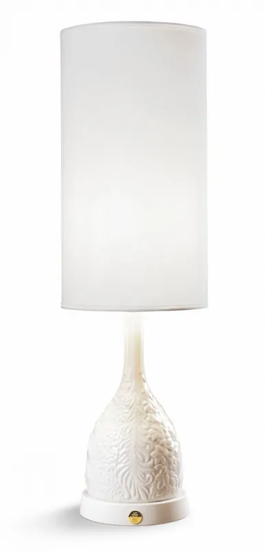 Preisreduziert Casa Padrino Luxus Tischleuchte Porzellan Weiß H53 x 17 cm - Luxus Beleuchtung Tischlampe