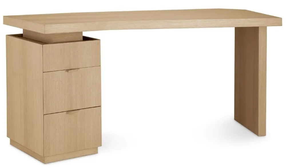 Casa Padrino Luxus Schreibtisch Natürliches Eichenfurnier L. 154 cm B. 60 cm H. 76 cm Wochenendangebot