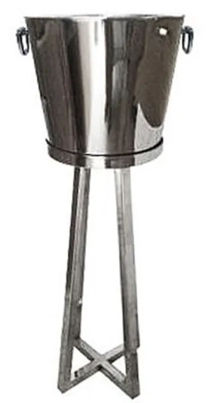 Zertifiziert Casa Padrino Luxus Stand Weinkühler Messing H 80 cm, Durchmesser 35 cm - Weinhalter Hotel Dekoration Champagner Sekt Kühler
