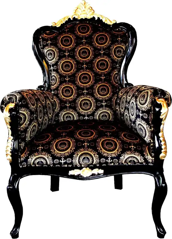 Mega-Angebot Pompöös by Casa Padrino Luxus Barock Sessel Bergere Schwarz / Gold - Pompööser Barock Sessel designed by Harald Glööckler