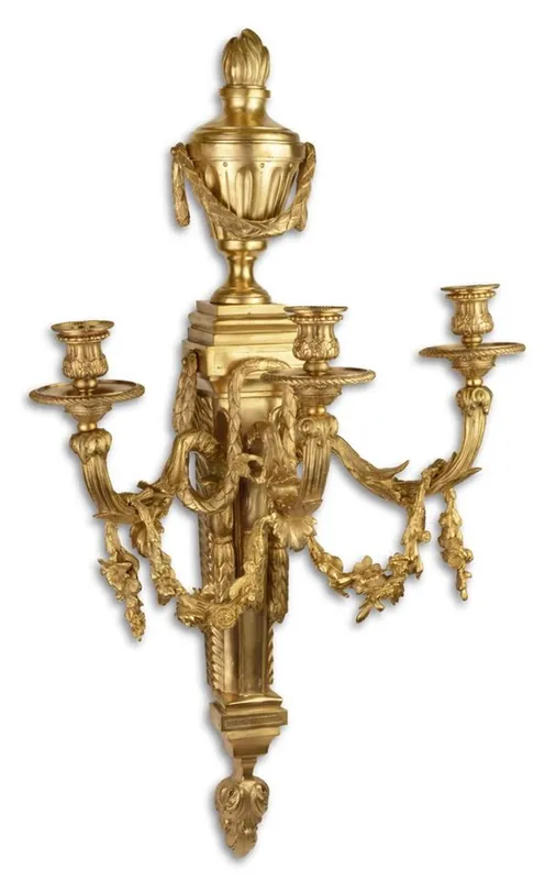 Ausverkauf Casa Padrino Barock Wandkerzenhalter Gold 45 x 29,5 x H. 78 cm - Edel & Prunkvoll