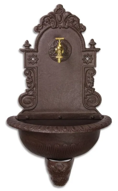 Casa Padrino Jugendstil Wandbrunnen Braun 44,2 x 24,1 x H. 76,2 cm - Gartenmöbel & Deko Wochenendangebot