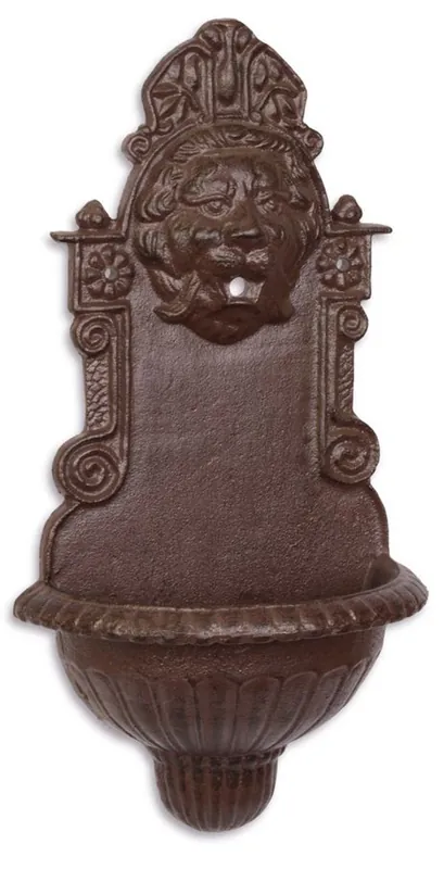 Top-Seller Casa Padrino Jugendstil Gusseisen Wandbrunnen Braun 40,5 x 21,4 cm - Gartenmöbel & Deko