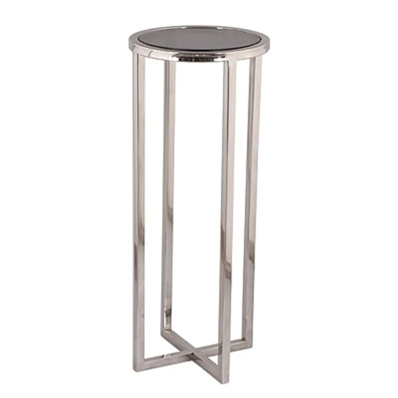 Casa Padrino Designer Beistelltisch Silber 30 x 30 x H. 75 cm - Designer Tisch Möbel Geprüft