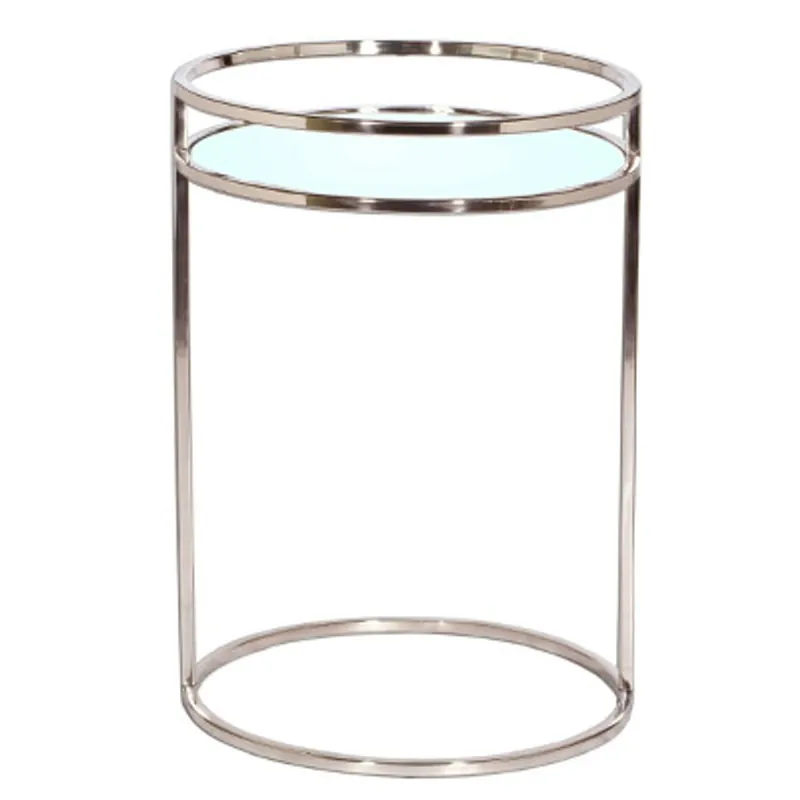 Casa Padrino Luxus Beistelltisch mit Spiegelglas 40 x 40 x H. 56 cm - Luxus Wohnzimmermöbel Sonderaktion