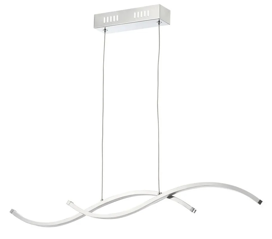 Casa Padrino Wohnzimmer LED-Hängeleuchte Silber 70 x H. 6,8 cm - Designermöbel Echt