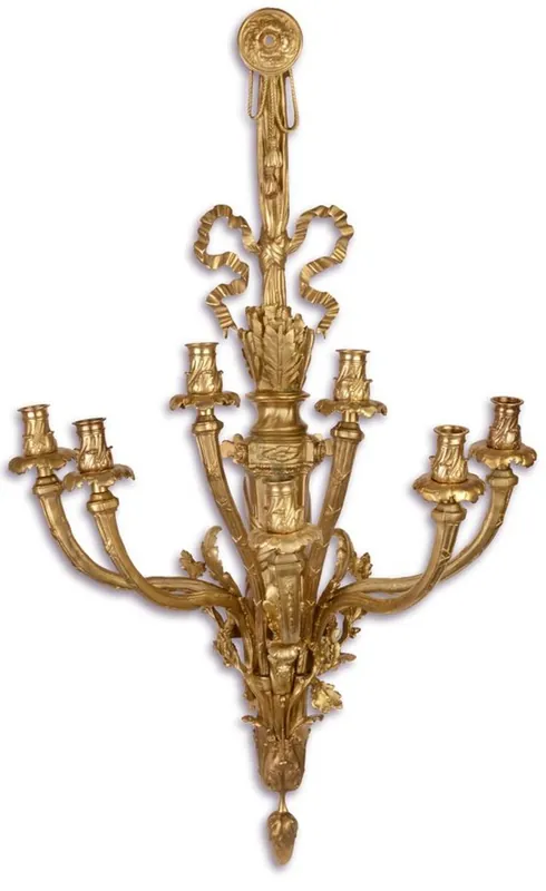 Günstig Casa Padrino Barock Wandkerzenhalter Gold 48 x 21 x H. 68 cm - Edel & Prunkvoll